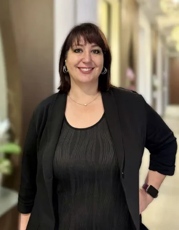 photograph of the Front Office Coordinator Jen